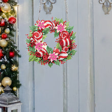 Load image into Gallery viewer, Special Shaped+Round Diamond Painting Wreath Ornament for Xmas Wall Decor (#6)