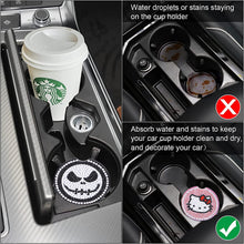 Load image into Gallery viewer, 6PCS Acrylic Diamond Painting Car Coasters for Adults Kids (Kitty Cat Skull)