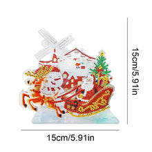 Load image into Gallery viewer, Diamond Painting Ornament Kits for Office Desktop Decor (Santa Delivers Present)