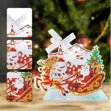 Load image into Gallery viewer, Diamond Painting Ornament Kits for Office Desktop Decor (Santa Delivers Present)