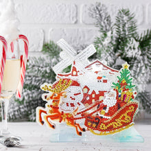 Load image into Gallery viewer, Diamond Painting Ornament Kits for Office Desktop Decor (Santa Delivers Present)