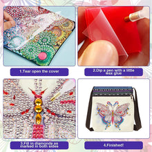 Load image into Gallery viewer, Special Shaped Diamond Painting Tote Bag for Adults Home Organizer (Butterfly)