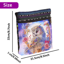 Load image into Gallery viewer, Special Shaped Diamond Painting Tote Bag for Adults Home Organizer (Owl)