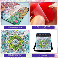 Load image into Gallery viewer, Special Shaped Diamond Painting Tote Bag for Adults Home Organizer (Mandala #4)