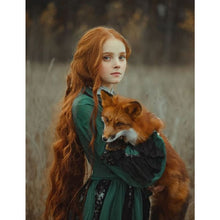 Load image into Gallery viewer, Diamond Painting - Full Square - long hair girl (30*40CM)