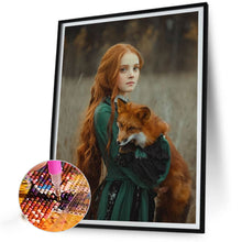 Load image into Gallery viewer, Diamond Painting - Full Square - long hair girl (30*40CM)