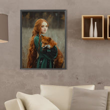 Load image into Gallery viewer, Diamond Painting - Full Square - long hair girl (30*40CM)