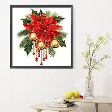 Load image into Gallery viewer, Diamond Painting - Full Round - Christmas red flowers (30*30CM)
