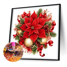 Load image into Gallery viewer, Diamond Painting - Full Round - Christmas red flowers (30*30CM)