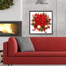 Load image into Gallery viewer, Diamond Painting - Full Round - Christmas red flowers (30*30CM)