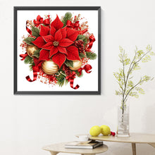 Load image into Gallery viewer, Diamond Painting - Full Round - Christmas red flowers (30*30CM)