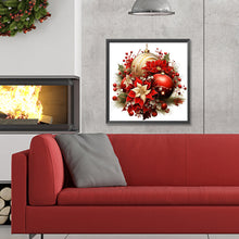 Load image into Gallery viewer, Diamond Painting - Full Round - Christmas red flowers (30*30CM)