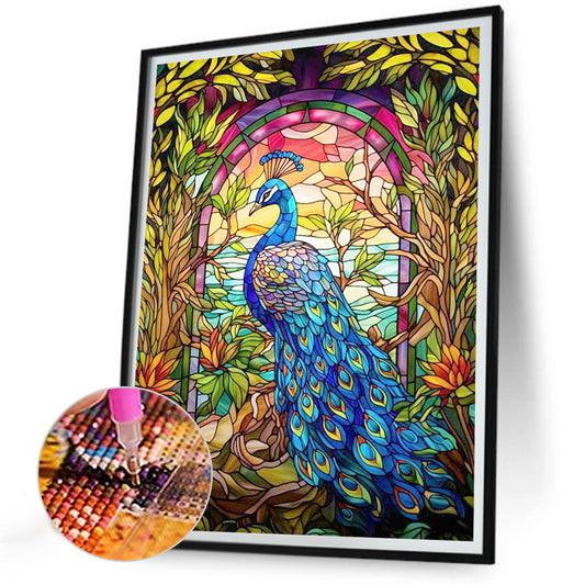 Diamond Painting - Full Round - Peacock by the lake (30*40CM)