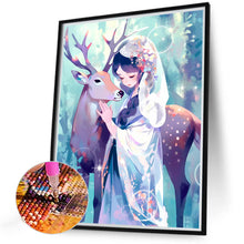 Load image into Gallery viewer, 2pcs Diamond Painting Set - Deer and girl (40*50cm)