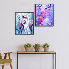 Load image into Gallery viewer, 2pcs Diamond Painting Set - Deer and girl (40*50cm)