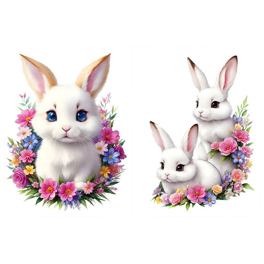 2pcs Diamond Painting Set - white rabbit (30*40cm)