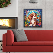 Load image into Gallery viewer, Diamond Painting - Full Round - glass art puppy (30*30CM)