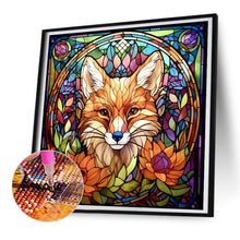 Load image into Gallery viewer, Diamond Painting - Full Round - glass art fox (30*30CM)