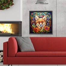 Load image into Gallery viewer, Diamond Painting - Full Round - glass art fox (30*30CM)