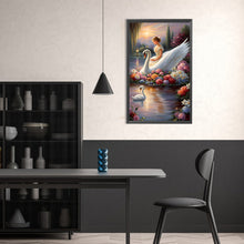 Load image into Gallery viewer, AB Diamond Painting - Full Round - Swan and girl (30*50CM)