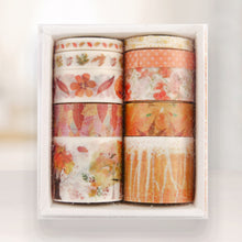 Load image into Gallery viewer, 10 Rolls Adhesive Tape Washi Tape Set Color Tape (Thick Autumn Forest 06)