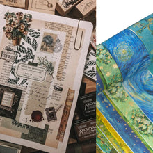 Load image into Gallery viewer, 10 Rollen Adhesive Tape Hot Stamping Washi Tape Set for Crafts(Art Collector 01)