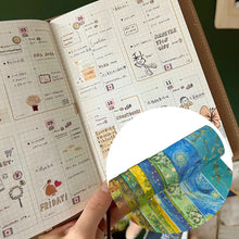 Load image into Gallery viewer, 10 Rollen Adhesive Tape Hot Stamping Washi Tape Set for Crafts(Art Collector 01)