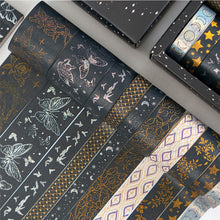 Load image into Gallery viewer, 10 Rollen Adhesive Tape Hot Stamping Washi Tape Set (Bright Starry River 02)