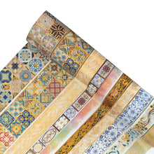 Load image into Gallery viewer, 10 Rollen Adhesive Tape Hot Stamping Washi Tape Set for Crafts (Splendid 03)