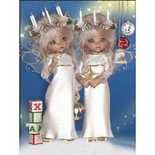 Load image into Gallery viewer, Diamond Painting - Full Round - big eyed doll (30*40CM)