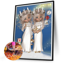 Load image into Gallery viewer, Diamond Painting - Full Round - big eyed doll (30*40CM)