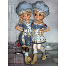 Load image into Gallery viewer, Diamond Painting - Full Round - big eyed doll (30*40CM)