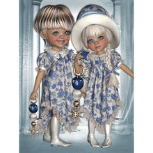Load image into Gallery viewer, Diamond Painting - Full Round - big eyed doll (30*40CM)