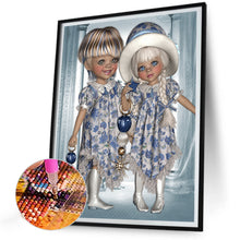 Load image into Gallery viewer, Diamond Painting - Full Round - big eyed doll (30*40CM)