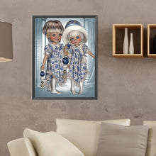 Load image into Gallery viewer, Diamond Painting - Full Round - big eyed doll (30*40CM)
