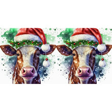 Load image into Gallery viewer, Diamond Painting - Full Round - Christmas bull head (30*30CM)