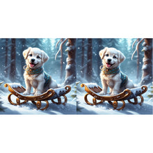 Load image into Gallery viewer, Diamond Painting - Full Round - sled puppy (30*30CM)
