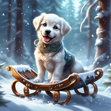 Load image into Gallery viewer, Diamond Painting - Full Round - sled puppy (30*30CM)