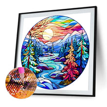 Load image into Gallery viewer, AB Diamond Painting - Full Round - glass art forest (40*40CM)