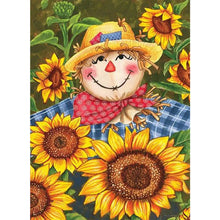 Load image into Gallery viewer, AB Diamond Painting - Full Round - Scarecrow among sunflowers (40*55CM)