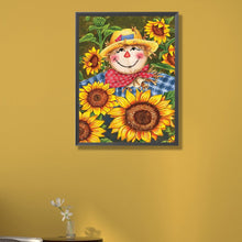 Load image into Gallery viewer, AB Diamond Painting - Full Round - Scarecrow among sunflowers (40*55CM)