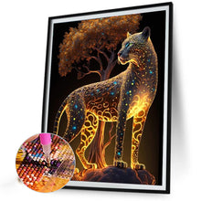 Load image into Gallery viewer, AB Diamond Painting - Full Round - glowing leopard (50*60CM)