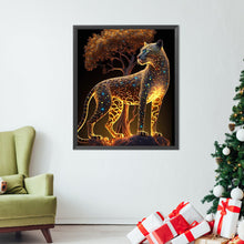 Load image into Gallery viewer, AB Diamond Painting - Full Round - glowing leopard (50*60CM)