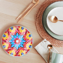 Load image into Gallery viewer, 6PCS Acrylic Washable Diamond Painting Crafts Coaster with Holder Waterproof Coaster (Mandala #1)