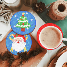 Load image into Gallery viewer, 8PCS Christmas Paper Diamond Painting Coasters Kits Diamond Painting DIY Coaster