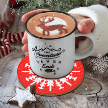 Load image into Gallery viewer, 8PCS Christmas Paper Diamond Painting Coasters Kits Diamond Painting DIY Coaster