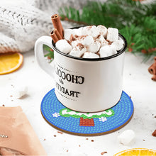 Load image into Gallery viewer, 8PCS Christmas Paper Diamond Painting Coasters Kits Diamond Painting DIY Coaster