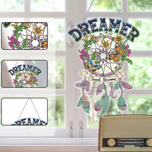 Load image into Gallery viewer, Dreamcatcher Single-Sided Diamond Painting Hanging Pendant for Home Wall Decor