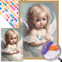 Load image into Gallery viewer, Diamond Painting - Full Round - angel girl (40*60CM)