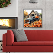 Load image into Gallery viewer, Diamond Painting - Full Round - Country Pumpkin Classic Car (30*30CM)